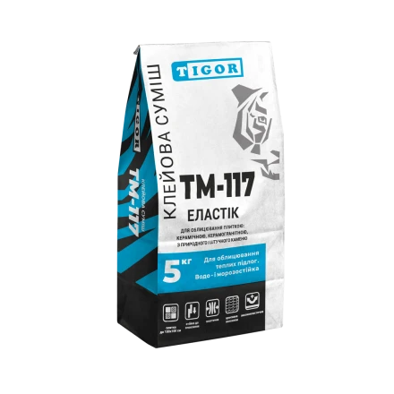 Клей для плитки TM-117 ЕЛАСТІК