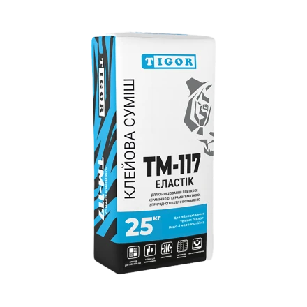 Клей для плитки TM-117 ЕЛАСТІК